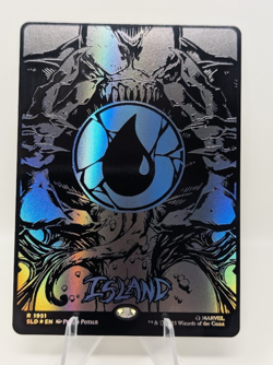 MTG Secret Lair - Raised Foil Full-Art - Island Mana Symbiote Venom Spider-Man - Image 2