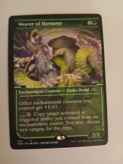 Weaver of Harmony Showcase NM Kamigawa Neon Dynasty MTG Magic the Gathering - Image 1