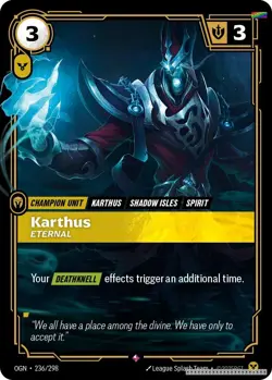 Karthus - Eternal [OGN - 236/298] - LP [Foil] TCG Riftbound - Image 1