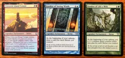 MTG 3x SHRINE LOT - Crescent Island Temple, Honden of Seeing Winds, Life's Web - Image 1