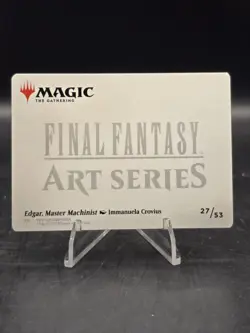 Gold Signature Edgar, Master Machinist 27/53 Final Fantasy Art Series MTG NM - Image 2