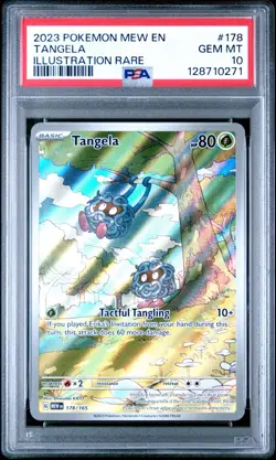 2023 POKEMON MEW EN ILLUSTRATION RARE #178/165 TANGELA PSA 10 - Image 2