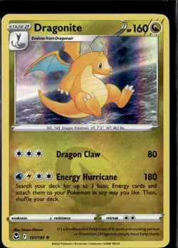 Pokemon Dragonite 131/195 Silver Tempest Holo Rare - Image 1