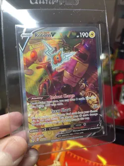 Rotom V (Alternate Full Art) 177/196 Swsh11: Lost Origin Holo, TCG, Nintendo CCG - Image 1