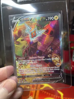 Rotom V (Alternate Full Art) 177/196 Swsh11: Lost Origin Holo, TCG, Nintendo CCG - Image 2