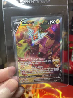 Rotom V (Alternate Full Art) 177/196 Swsh11: Lost Origin Holo, TCG, Nintendo CCG - Image 3