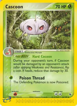 Cascoon - 26/109 Ruby & Sapphire - Pokemon TCG - 2003 - Image 1