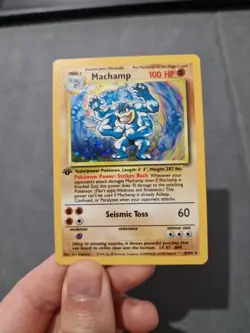 Pokemon TCG Machamp Holo 1st Edition Base Set #8/102 Mint/NM - Image 2