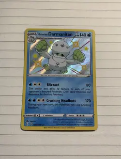 2021 Pokemon Shining Fates Galarian Darmanitan SHR Shiny Vault Holo #SV24/SV122 - Image 1