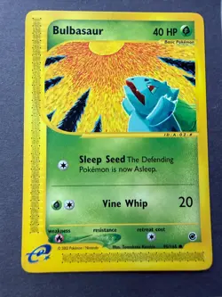 Bulbasaur 95/165 Expedition 2002 Pokemon TCG Vintage Regular Finish - Image 1