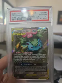 Venusaur & Snivy GX SM229 Sm Holo Pokemon - Image 1