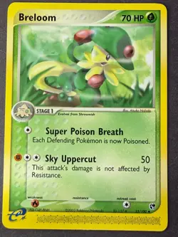 Breloom 33/100 Sandstorm Expedition 2003 Pokemon TCG Uncommon Regular Finish - Image 1