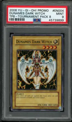 Dunames Dark Witch TP8-EN004 Super Rare Promo Yugioh PSA 9 *899 - Image 1