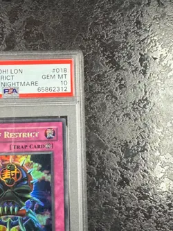 2003 YUGIOH! LON MASK OF RESTRICT LABRYINTH OF NIGHTMARE ULTRA RARE #018💎PSA 10 - Image 2
