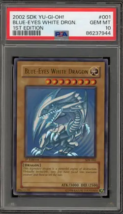 Yu-Gi-Oh! Blue-Eyes White Dragon Starter Deck 1st Edition SDK-001 PSA 10 - Image 1