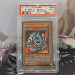 Yu-Gi-Oh! 2002 Magic Ruler 1st Ed Blue-Eyes Toon Dragon #MRL-000 PSA MINT 9 - Image 3
