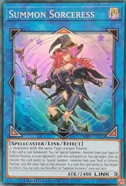 Summon Sorceress - SOFU-ENSE2 - Super Rare - Limited Edition - Lightly Played - Image 1