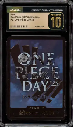 One Piece CCG Don!! One Piece Day 2025 Japanese CGC 10 Pristine - Image 1