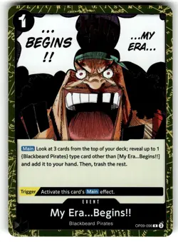 One Piece Emperors in the New World Card OP9-096 Rare Foil My Era...Begins!! - Image 1