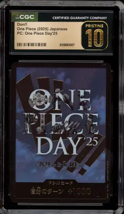 One Piece CCG Don!! One Piece Day 2025 Japanese CGC 10 Pristine - Image 1