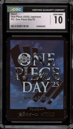 One Piece CCG Don!! One Piece Day 2025 Japanese CGC 10 Gem Mint - Image 1
