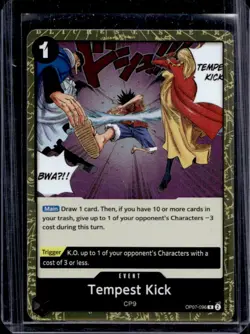 2024 One Piece 500 Years in the Future Tempest Kick Rare #OP07-096 - Image 1