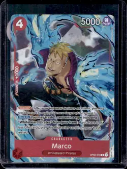 2024 One Piece The Best Marco Rare #OP02-018 - Image 1