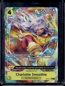 2024 One Piece The Best Charlotte Smoothie Rare #OP03-110 - Image 1