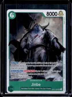 2025 One Piece A Fist of Divine Speed Jinbe Super Rare #OP11-031 - Image 1