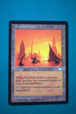 Scorched Ruins - MTG- Weatherlight - Never Played - Magic The Gathering - Image 1