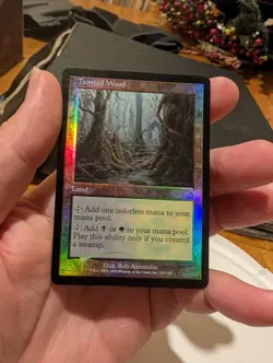 Magic: The Gathering Tainted Wood Torment Foil HP Land 143 Rob Alexander - Image 1