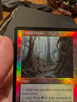 Magic: The Gathering Tainted Wood Torment Foil HP Land 143 Rob Alexander - Image 3