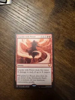 Magic: The Gathering Crackle with Power Sorcery Mythic Strixhaven Red 095/275 - Image 1