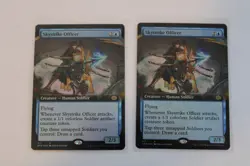 Magic: The Gathering - 2x Skystrike Officer FOIL Extended Art - Brother's War 31 - Image 1