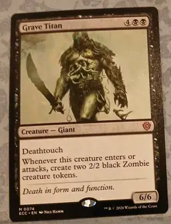 Grave Titan 74 NM Lorwyn Eclipsed Commander MTG - Image 1