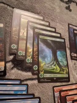 Final Fantasy MTG Full Art Basic Land NM Foil/Regular x27 - Image 3