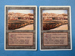 MTG 4th Edition, Strip Mine x 2! 1995 Vintage Magic! - Image 1