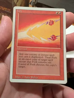 Magic: The Gathering Fork Interrupt Amy Weber Red HP Damaged - Image 1