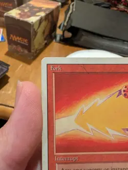 Magic: The Gathering Fork Interrupt Amy Weber Red HP Damaged - Image 2