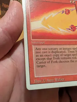 Magic: The Gathering Fork Interrupt Amy Weber Red HP Damaged - Image 5