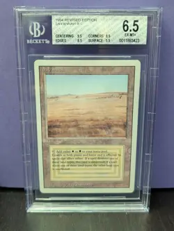 Savannah * REVISED * DUAL LAND * BGS 6.5 EX-MT+ * Magic the Gathering MtG Rare - Image 1