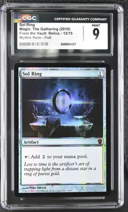 Sol Ring (12/15) (CGC MINT 9) - Foil - MTG From the Vault: Relics - RareCo - Image 1