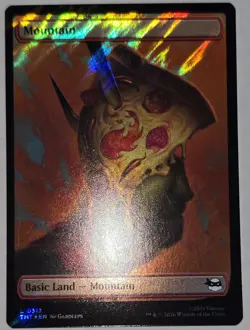 Mountain MTG TMNT 0313 Land Surge Foil - Image 1