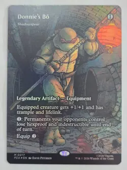 Donnie's Bo (Shadowspear) MTG TMNT 0017 Mythic Borderless Foil - Image 2