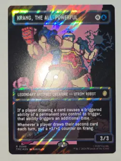 KRANG, THE ALL-POWERFUL MTG TMNT 0086 Rare Borderless Surge Foil - Image 1