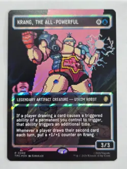 KRANG, THE ALL-POWERFUL MTG TMNT 0086 Rare Borderless Surge Foil - Image 2