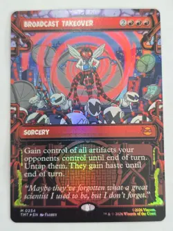 Broadcast Takeover MTG TMNT 0234 Mythic Showcase Foil - Image 2