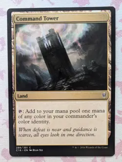 Command Tower Misprint - 286 - Commander 2016 - Magic MTG - LP - Image 1