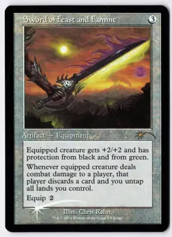Sword of Feast and Famine - Foil - MTG Judge Promo - RareCo - Image 1