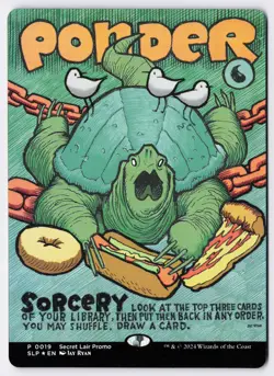 Ponder - Foil - Borderless - MTG Secret Lair Showdown - RareCo - Image 1